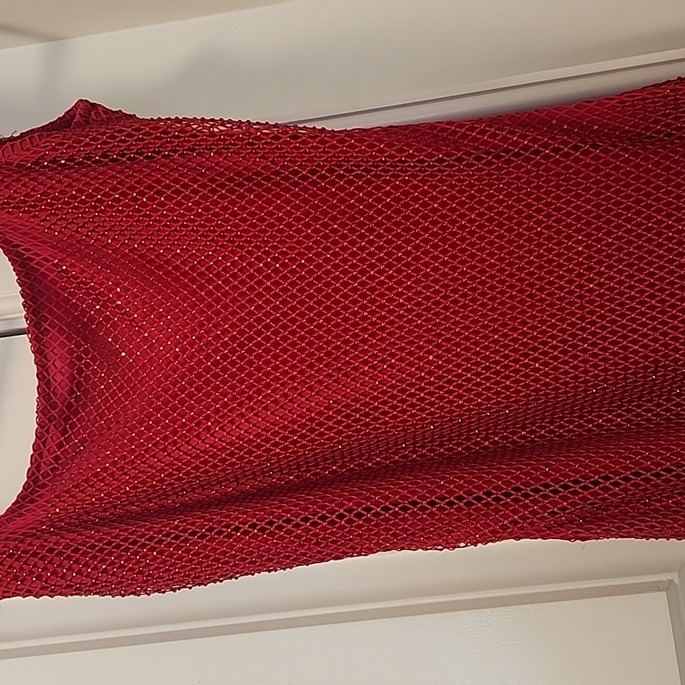 Red Mesh Dress